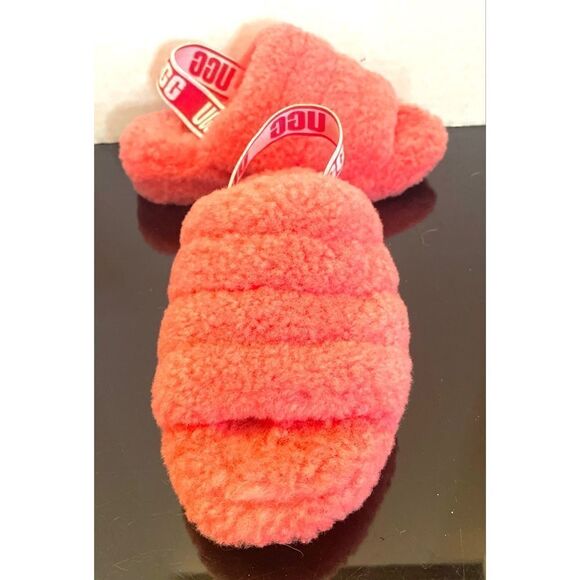 UGG Australia Women's Fluff Yeah Slide Slipper 1095119 Red Currant Size 5 - Picture 8 of 11